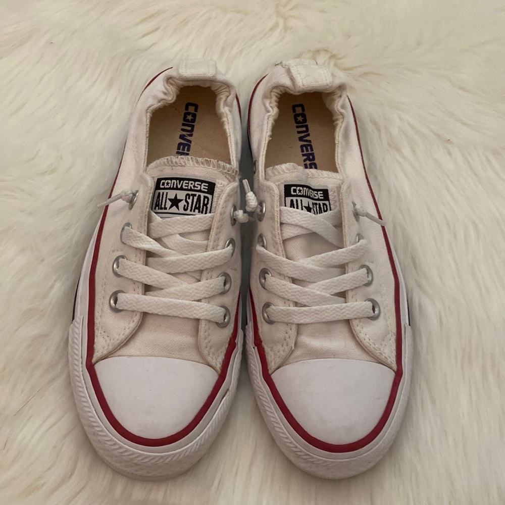 White Slip On Converse